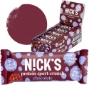 nicks protein sport crunch chocolate, no added sugar, gluten free - product's photo