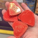 heart shape design aluminum foil wrapped chocolate candy - product's photo